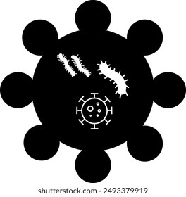 Virus Element Vector Illustration  Corona