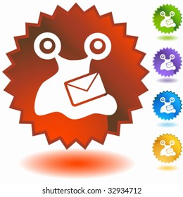 Virus-E-Mail-Abzeichen zwei