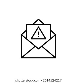 Virus email icon. Simple virus email icon for social media, app, and web design. Vector illustration