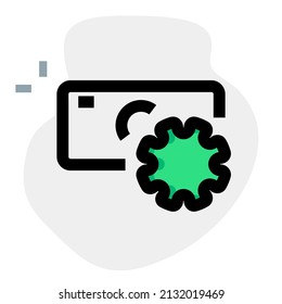 Virus Exposure On A Bank Note Layout