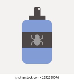 virus flask vector icon