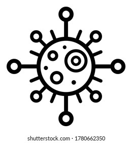 Virus Flat Icon Isolated On White Background