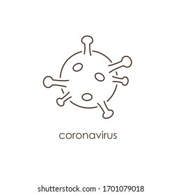 Ilustración plana de virus para diseño web, libro, afiche, anuncios, paquete, postal, colorido y revista
