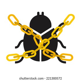 virus graphic design , vector illustration