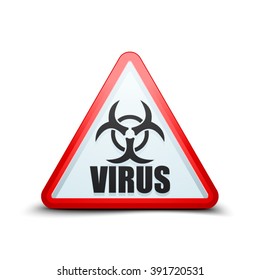Virus hazard sign