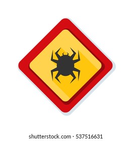 Virus hazard sign