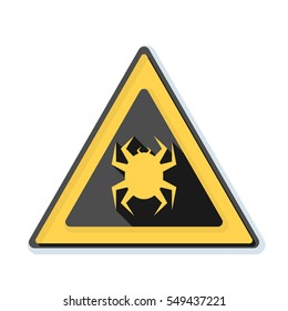 Virus hazard sign