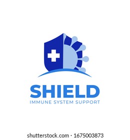 Virus Health Care Logo-icon, vector design