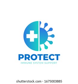 Virus Health Care Logo-icon, vector design