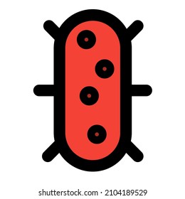 Virus with hexa strands in a bacterial material host