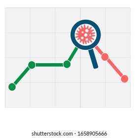 Virus hits market. Shares fall down. Markets plunging. Economic fallout.  Novel Coronavirus outbreak. 