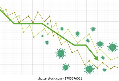 Virus llega al mercado. Las acciones se caen. Los mercados se desploman. Consecuencias económicas. 2019-2020 Brote del Coronavirus Novel. 2020-nCoV. Covid-19