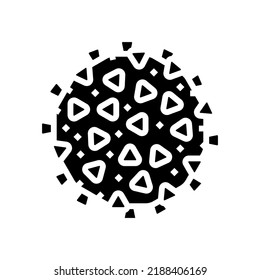 virus hiv glyph icon vector. virus hiv sign. isolated symbol illustration