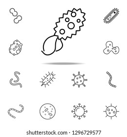 virus icon. Bacteria icons universal set for web and mobile