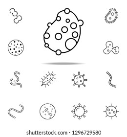 virus icon. Bacteria icons universal set for web and mobile