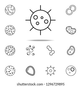 virus icon. Bacteria icons universal set for web and mobile