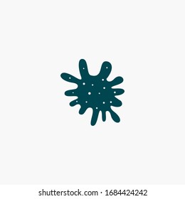 Icono de virus que se utilizará para la impresión web y la aplicación móvil