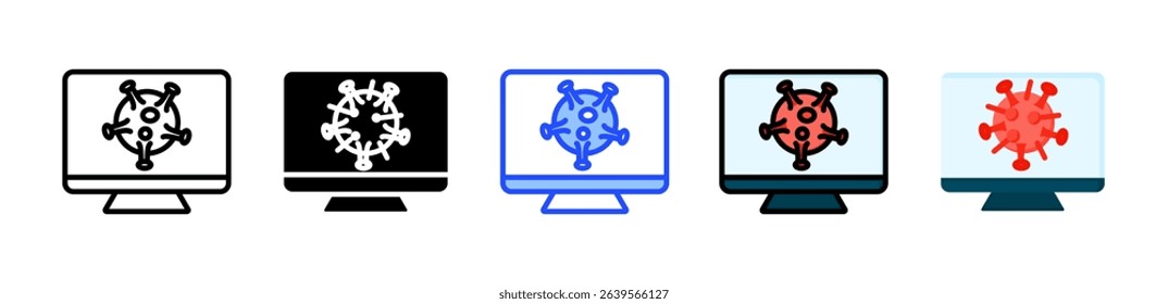 Virus Icon Collection With Multiple Styles