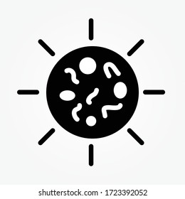 virus icon. corona virus icon