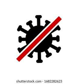 Virus-Symbol, Corona-Vektorillustration-Trend