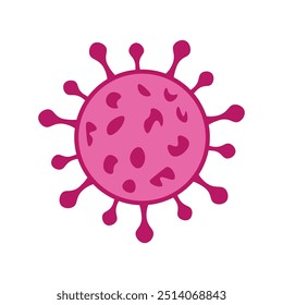 Icono de virus, Covid, diseño de Vector