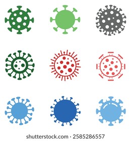 Virus icon. Covid-19 vector. Mpox vector