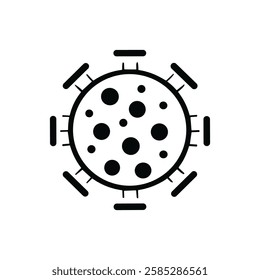 Virus icon. Covid-19 vector. Mpox vector