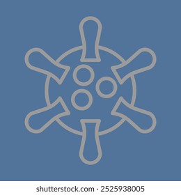 Virus icon design for personal commercial use
