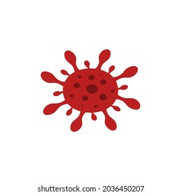 Virus icon design template illustration