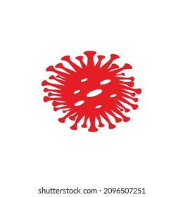 virus icon design template vector
