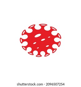 virus icon design template vector