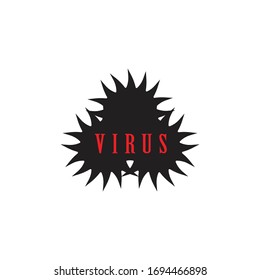 ilustración vectorial de diseño de iconos de virus
