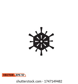 plantilla de ilustración vectorial de diseño de iconos de virus