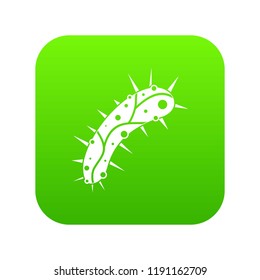 Virus icon digital green for any design isolated on white vector illustration