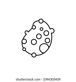 virus icon. Element of microorganisms icon for mobile concept and web apps. Thin line virus icon can be used for web and mobile on white background
