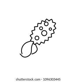 virus icon. Element of microorganisms icon for mobile concept and web apps. Thin line virus icon can be used for web and mobile on white background