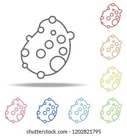 virus icon. Elements of Bacteria in multi color style icons. Simple icon for websites, web design, mobile app, info graphics