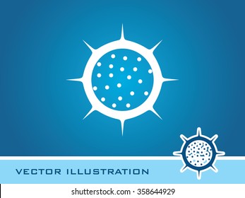 Virus Icon. Eps-10.