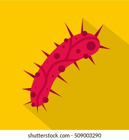Virus icon. Flat illustration of virus vector icon for web