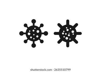 virus icon flat vector design