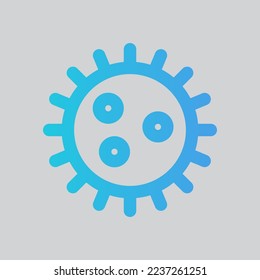 Virus icon in gradient style about laboratory, use for website mobile app presentation
