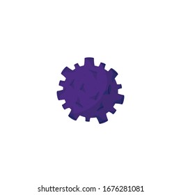 Virus-Symbol für Grafikdesign-Projekte