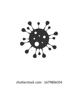 Icono de virus símbolo vectorial aislado
