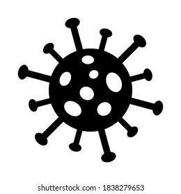 Virus icon illustration isolated vector sign symbol. Coronavirus Bacteria. Covid-2019. Infection and Stop Coronavirus Concepts.