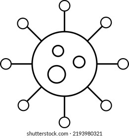 Virus icon illustration isolated vector sign symbol on white background..eps
