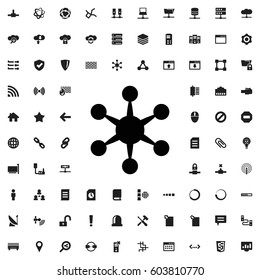 Virus icon illustration isolated vector sign symbol. network icons vector set.