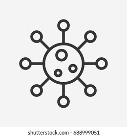 Virus icon illustration isolated vector sign symbol