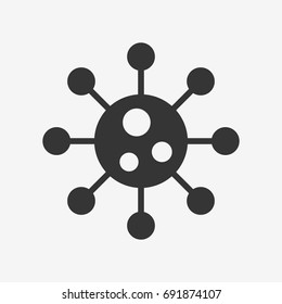 Virus icon illustration isolated vector sign symbol