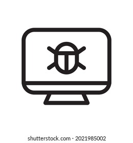 virus icon illustration vector graphic
