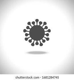 Virus icon isolated on white background. Vector illustration